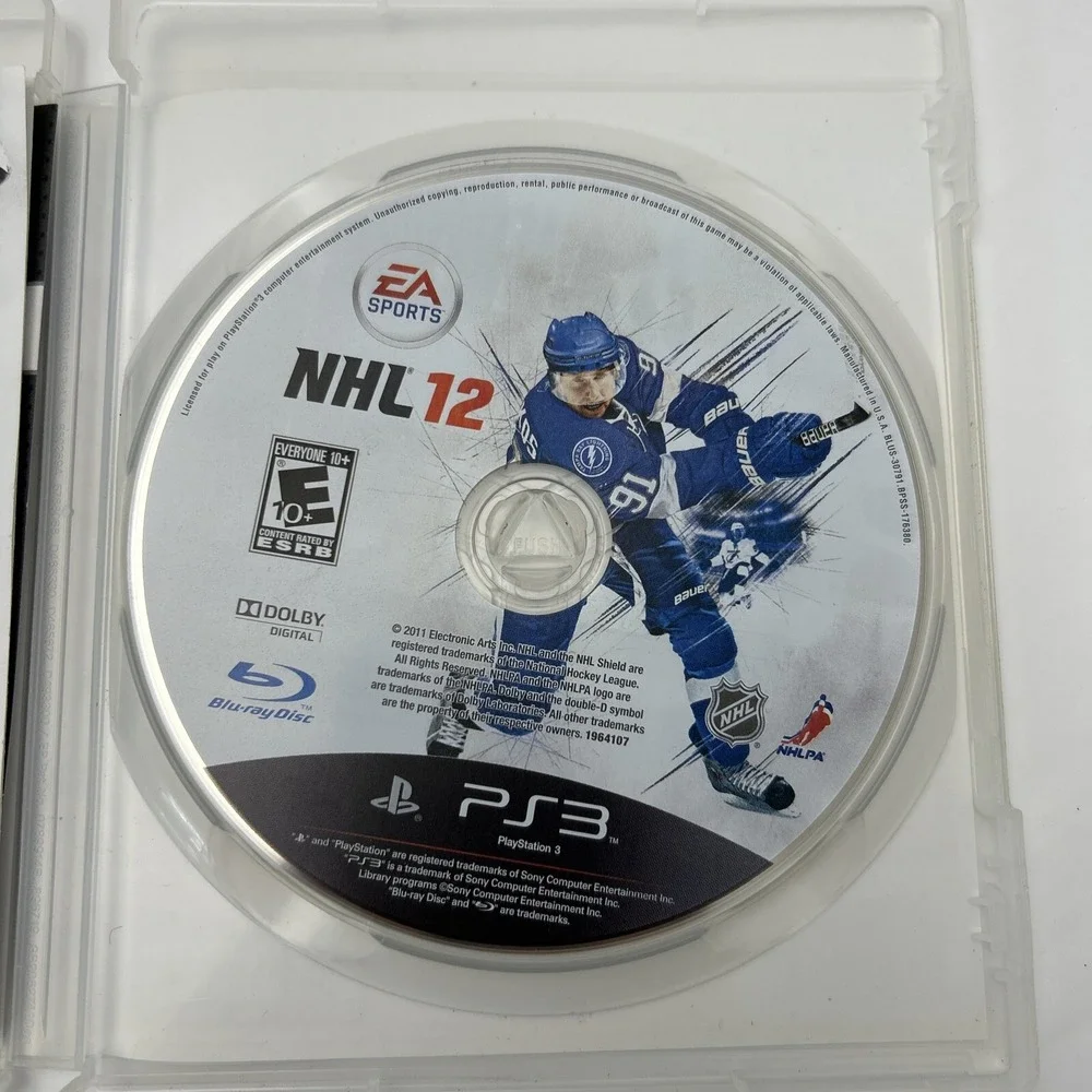 NHL 11 & NHL 12 (Sony PlayStation 3, 2011) PS3 - Lot of 2 Games - with Manual